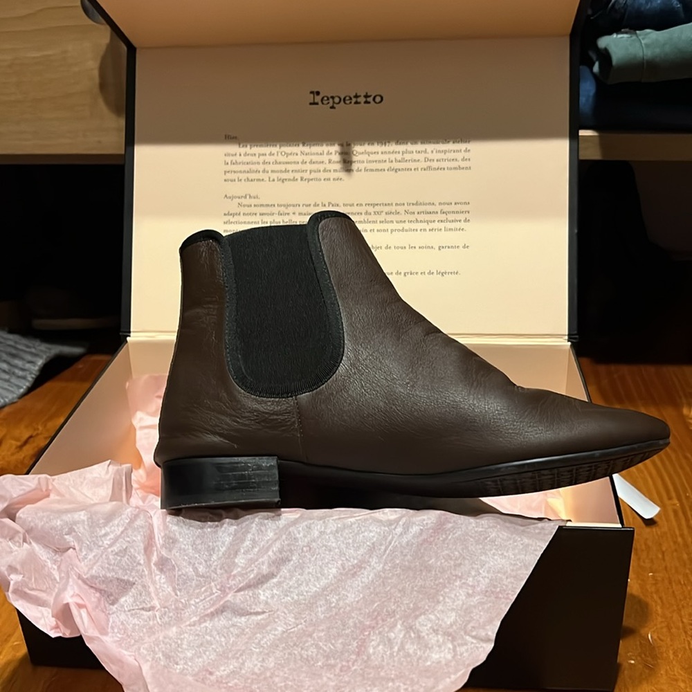 Repetto Elon boots size FR40 chocolate brown Chelsea boot